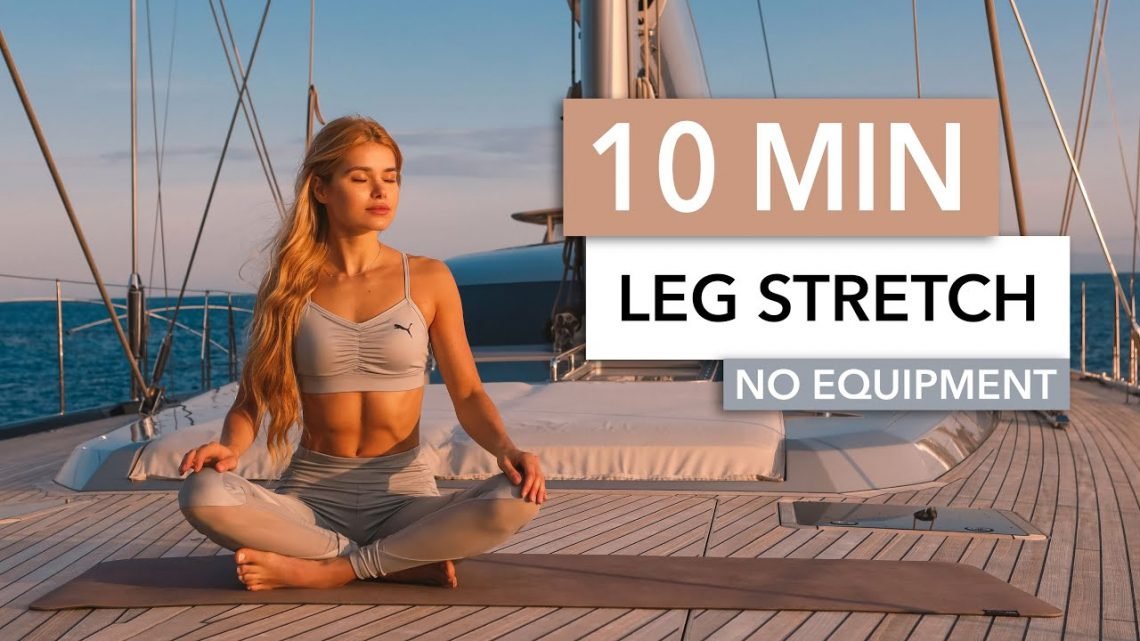 10 MIN LEG STRETCH – hamstrings, butt, thighs – for sore muscles and flexibility I Pamela Reif