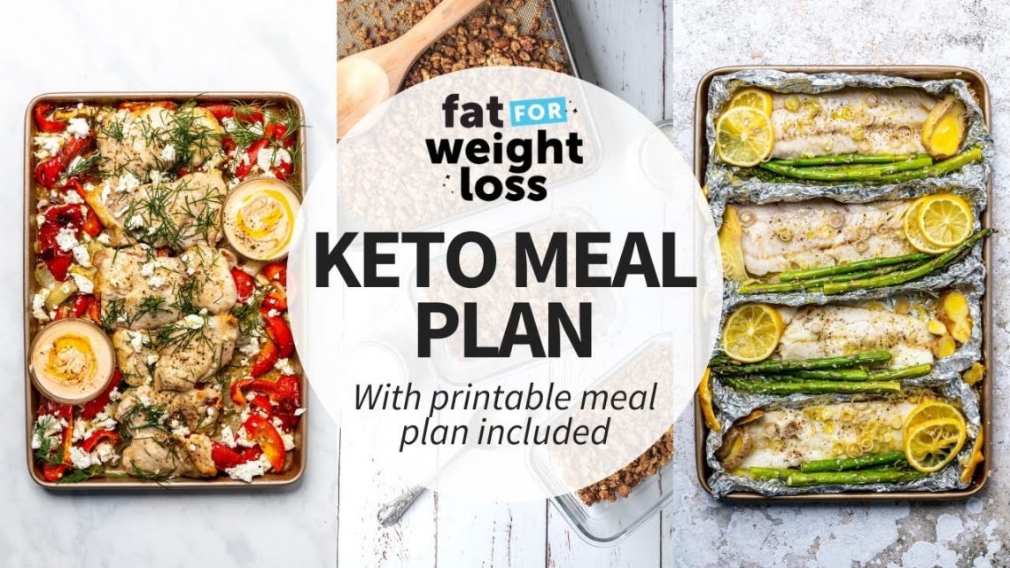 EASY 7 Day Keto Meal Plan For Women  For Weight Loss