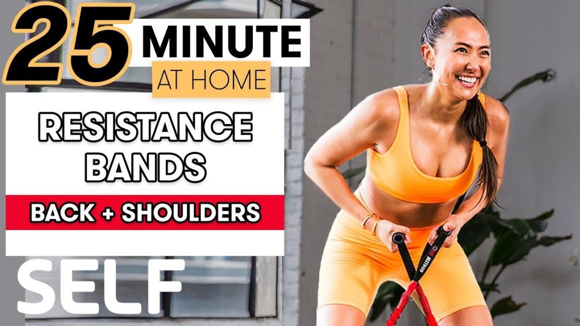 25-Minute Low-Impact Resistance Band Workout for Back & Shoulders  Sweat with SELF