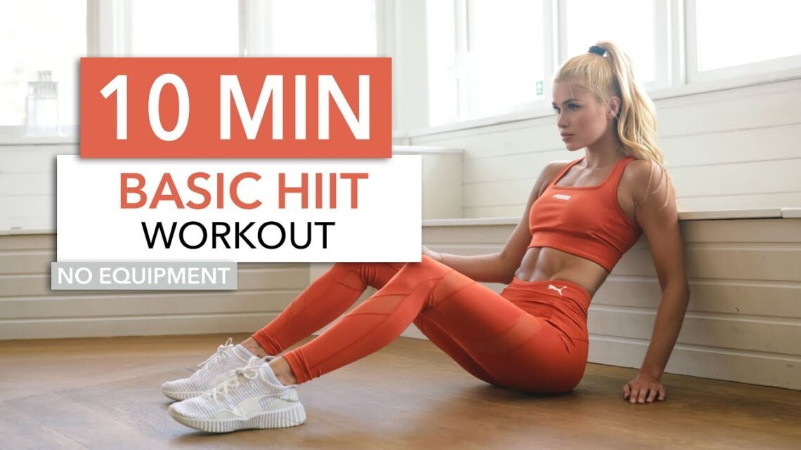 10 MIN BASIC HIIT – killer High Intensity routine, standard exercises I Pamela Reif