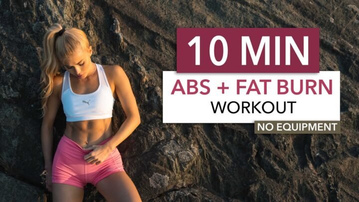 10 MIN ABS + FAT BURN – Floor Edition / burn fat to see the abs you train I Pamela Reif