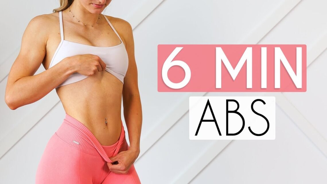 6 MIN FLAT ABS WORKOUT (At Home No Equipment)