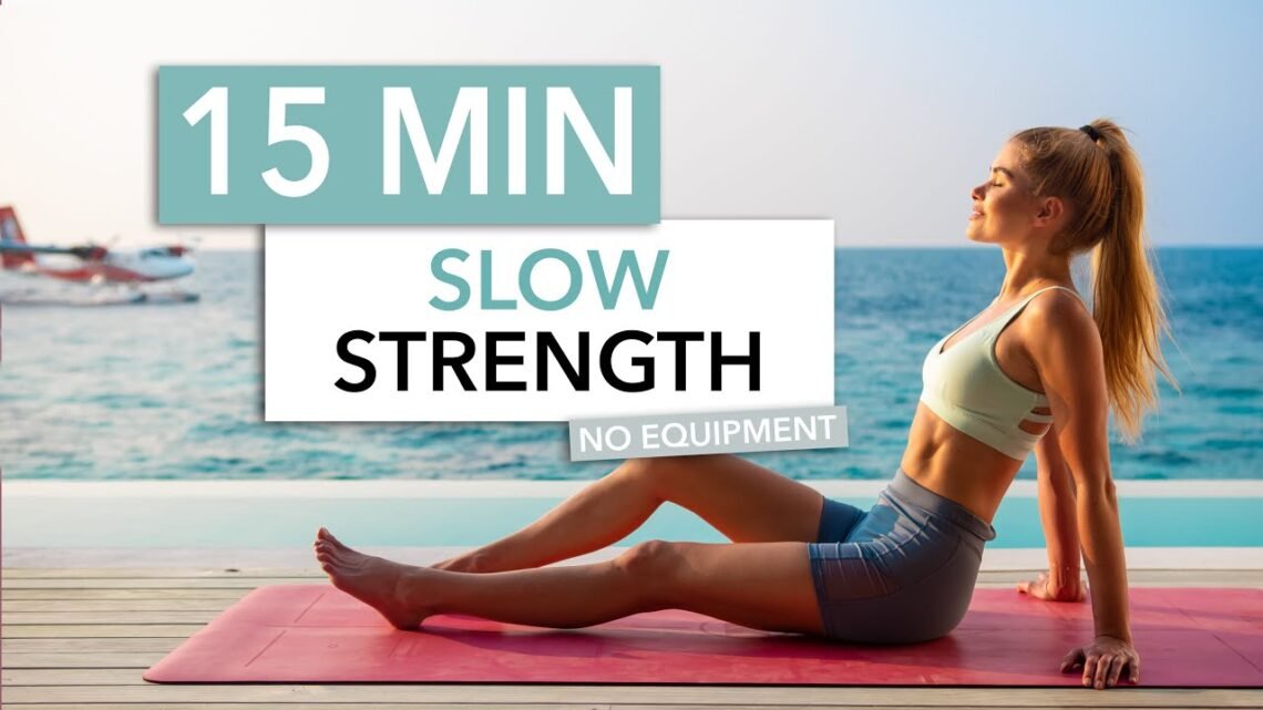 15 MIN SLOW STRENGTH, Full Body – on the floor, no standing up, low impact I Pamela Reif