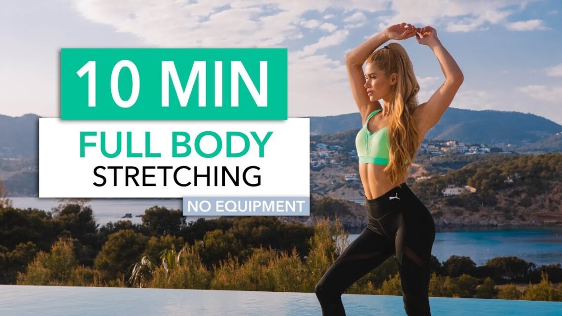 10 MIN FULL BODY STRETCHING – to end your workout, for tight muscles & flexibility I Pamela Reif