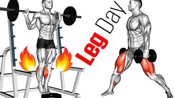 LEG Workout Exercises – Thighs, Calves, Hamstrings, Quadriceps