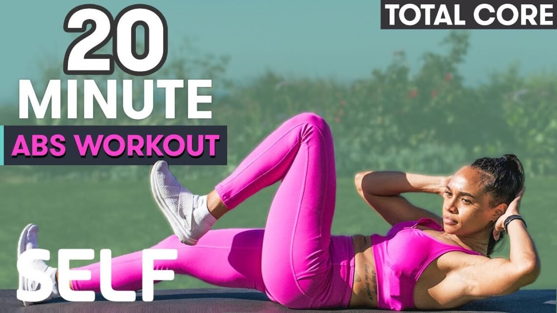 20-Minute Total Abs Workout – No Equipment with Warm-Up  Sweat With SELF