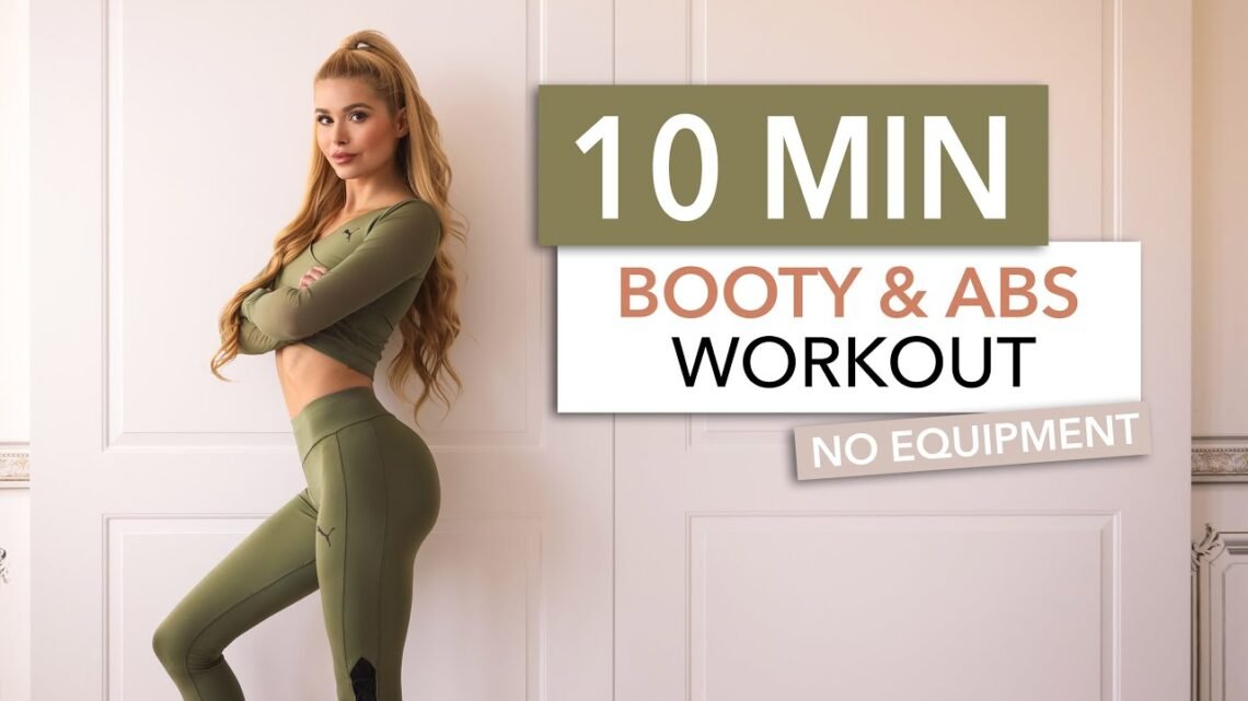 10 MIN BOOTY & ABS – a slow workout on the floor – No Squats, No Jumps, Low Impact  I Pamela Reif