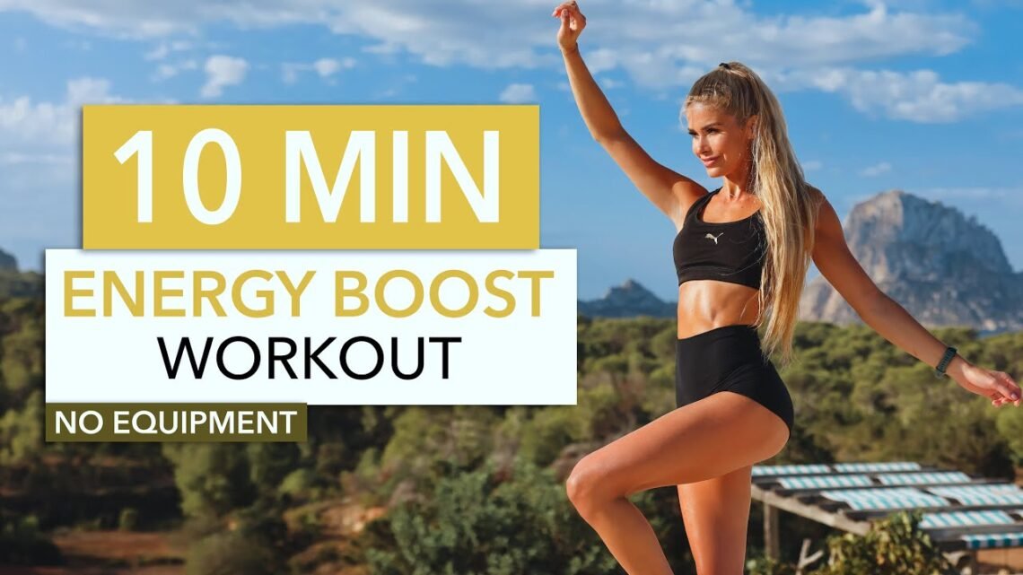 10 MIN ENERGY BOOST WORKOUT – good mood dance cardio, stop being lazy I Pamela Reif