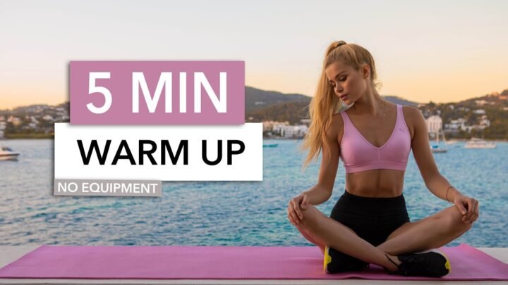 5 MIN WARM UP – Slow Version – get ready for your workout / No Equipment I Pamela Reif