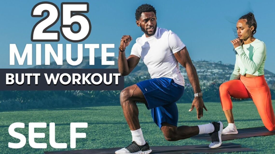 25-Minute Bodyweight Butt Workout – At Home with Warm-Up & Cool Down  Sweat with SELF
