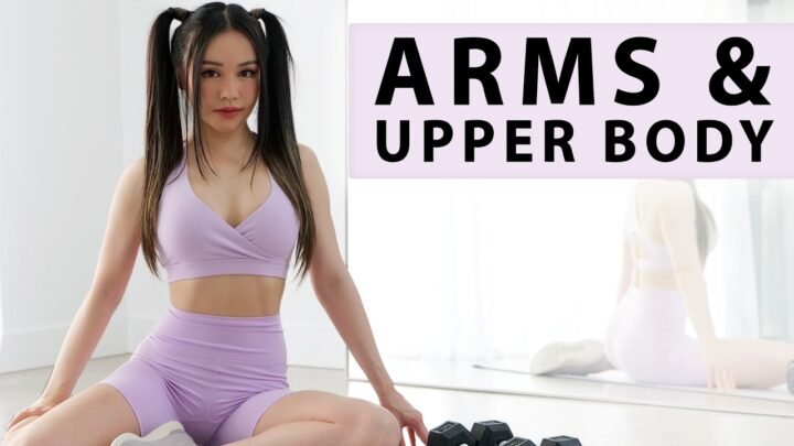 10 Min Arms & Upper Body Workout – Home Workout with Dumbbells