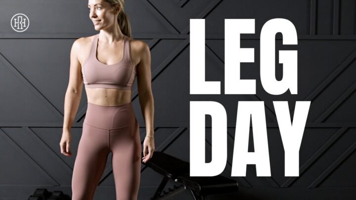 Leg Workout // Bench & Dumbbell Workout
