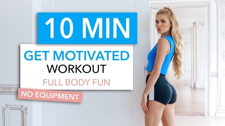 10 MIN GET MOTIVATED WORKOUT / fun routine to get your booty off the sofa I Pamela Reif