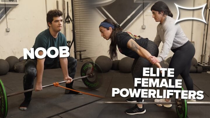 Elite Female Powerlifters Teach Noob to Deadlift
