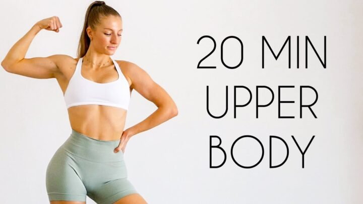 TONE YOUR UPPER BODY – Push Workout At Home (Chest, Shoulders, Triceps)