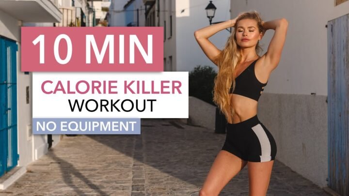 10 MIN CALORIE KILLER / Medium Level – a HIIT workout that won’t kill you I Pamela Reif