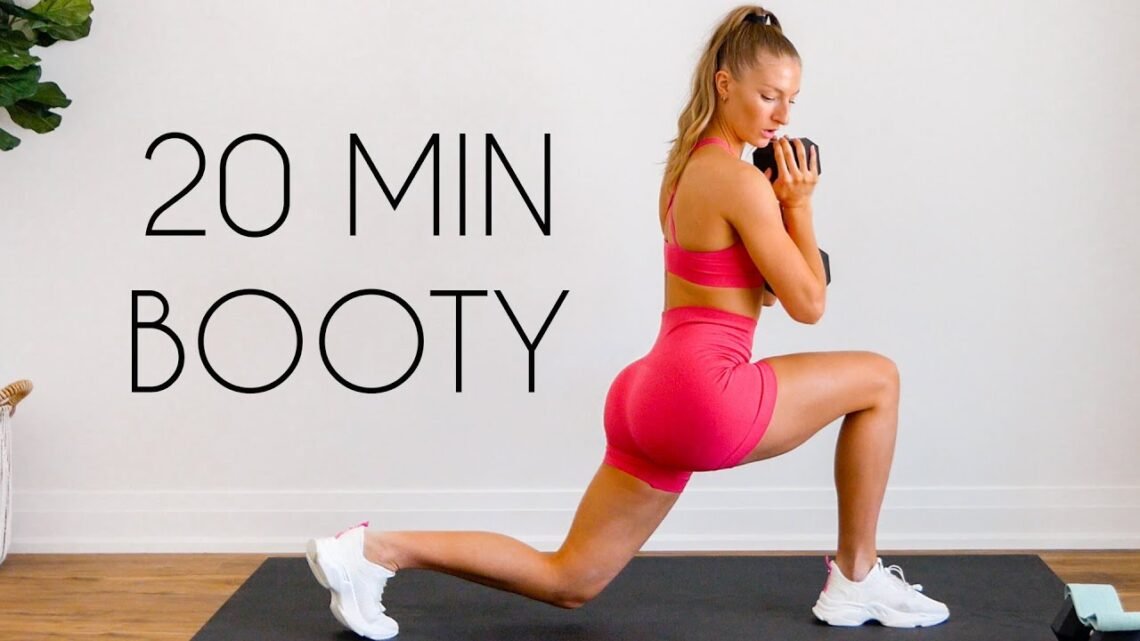 20 MIN BOOTY / LEG WORKOUT – weights & booty band (grow your booty)