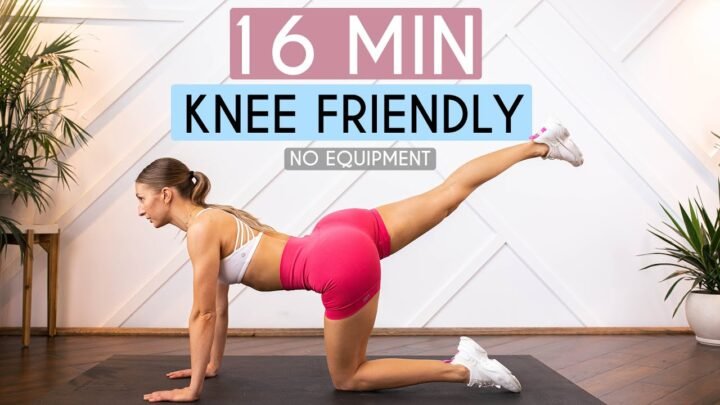 LOW IMPACT BOOTY & LEG WORKOUT –  no squats, no lunges, no equipment (16 min)