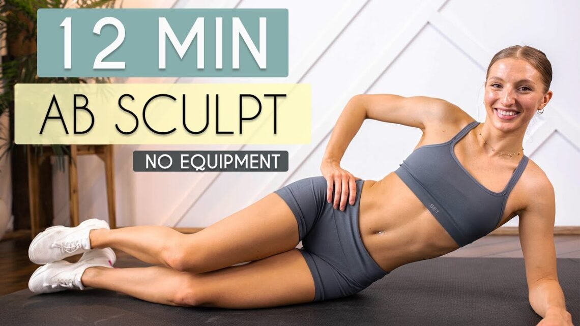 12 MIN ABS + HIIT Workout – Toned Tummy, No Equipment