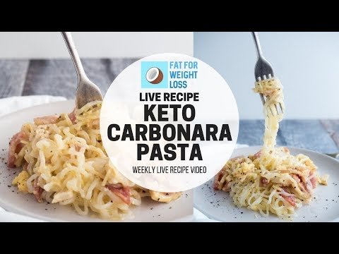 Keto Carbonara Pasta Recipe – LIVE