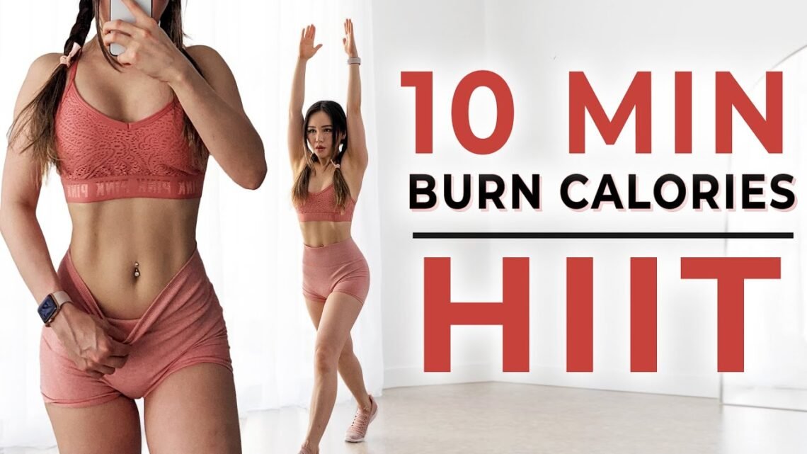 10 Min HIIT to burn lots of calories  No Equipment Fat Burning Workout