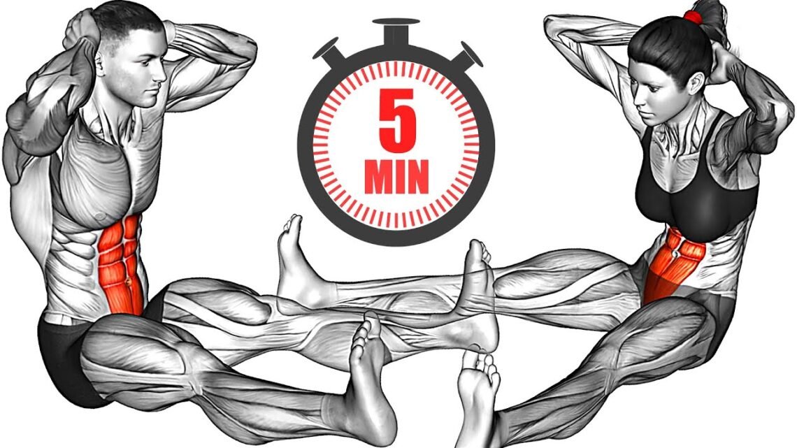 5 Minute Ab Workout (Upper Abs, Lower Abs, Obliques) 5 Minute Ab Workout (Upper Abs, Lower Abs, Obliques)