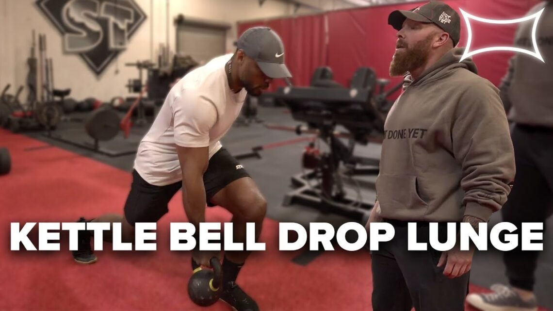 How To Kettle Bell Drop Lunge