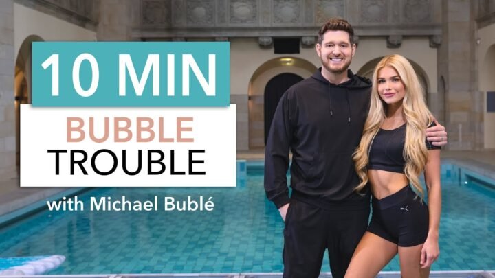 10 MIN BUBBLE TROUBLE with Michael Bublé – super funny Beginner Full Body Workout