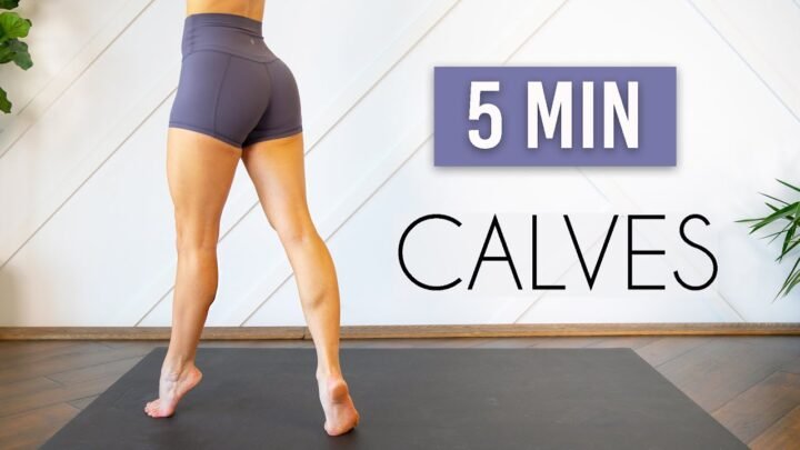 5 MIN CALF WORKOUT (Dancer Calves Challenge) – No Equipment