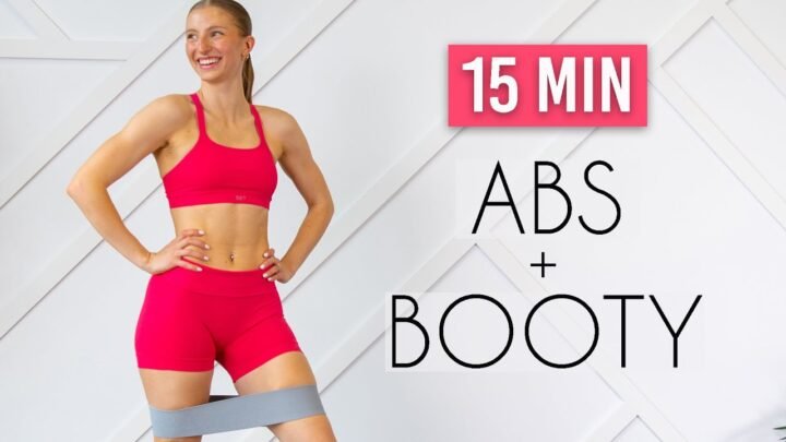 2 in 1- ABS & BOOTY At Home Workout (booty band, no repeats)