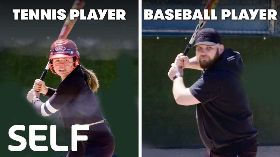 Tennis Players Try To Keep Up With Baseball Players  SELF