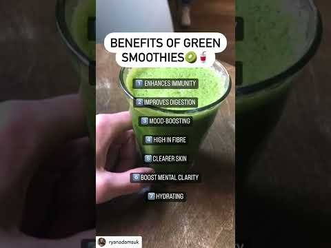 BENEFITS OF GREEN SMOOTHIES ??#shorts