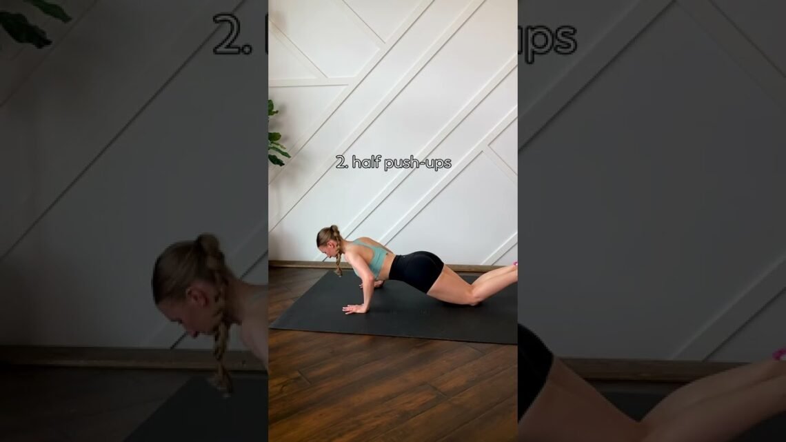 how to modify a push up for BEGINNERS #shorts