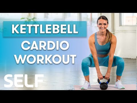 20-Minute Kettlebell Cardio Workout For Beginners  Sweat With SELF