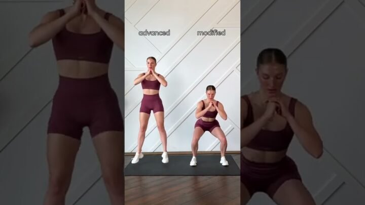 MODIFY squats & lunges! high impact vs. low impact #shorts