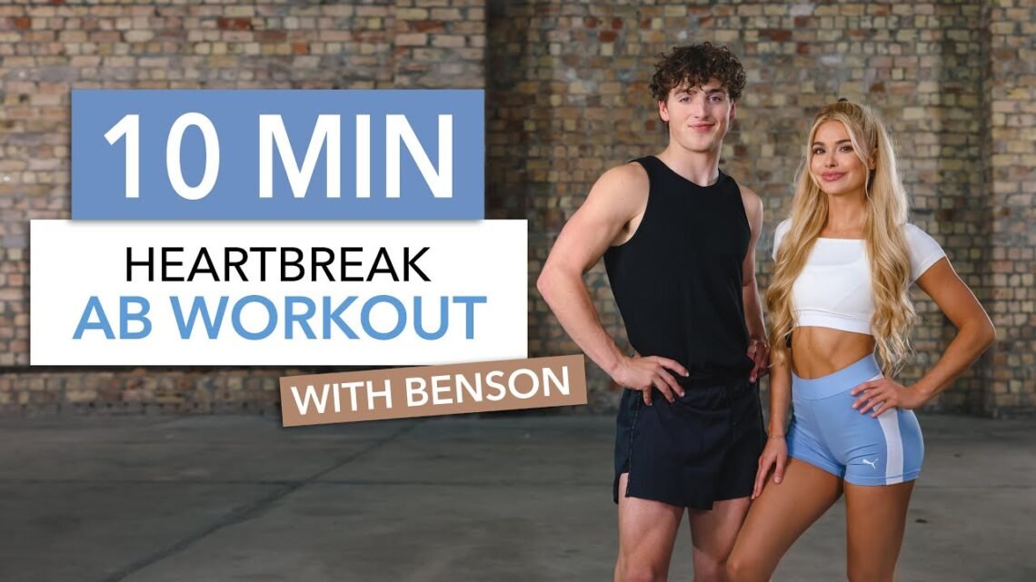 10 MIN HEARTBREAK AB WORKOUT – with Benson Boone, love & heartbreak songs I Pamela Reif