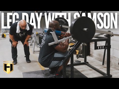 LEG DAY WITH SAMSON DAUDA AT THE HOSSTILE GYM  Fouad Abiad, Samson Dauda & Paul Lauzon
