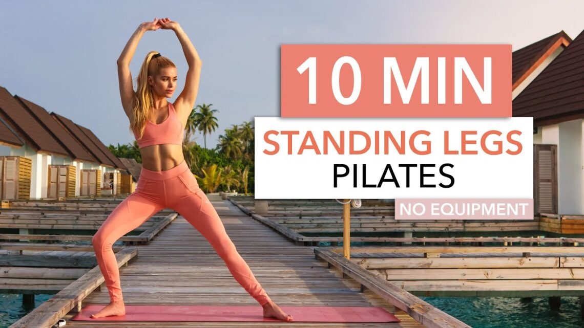 10 MIN STANDING LEGS PILATES – Butt, Thighs & Calves / flowy, slow & intense I No Equipment