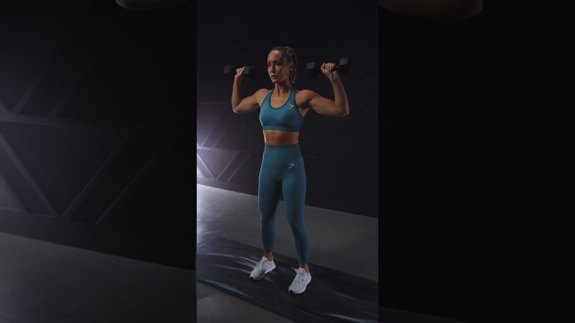 How To Do A Dumbbell Shoulder Press #shorts