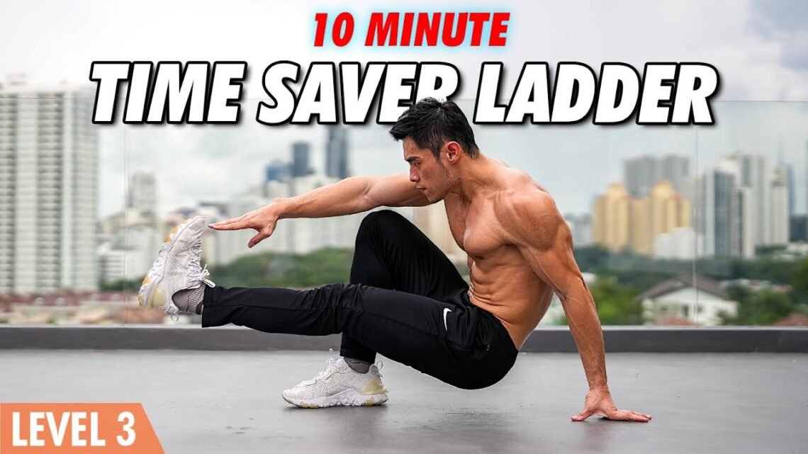 10 Minute Bodyweight Ladder  Time Saver Cardio (Level 3)
