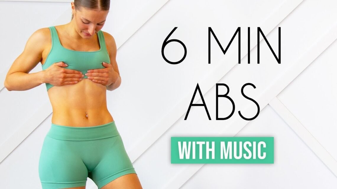 6 MIN FLAT ABS WORKOUT – with music (At Home No Equipment) 6 MIN FLAT ABS WORKOUT – with music (At Home No Equipment)