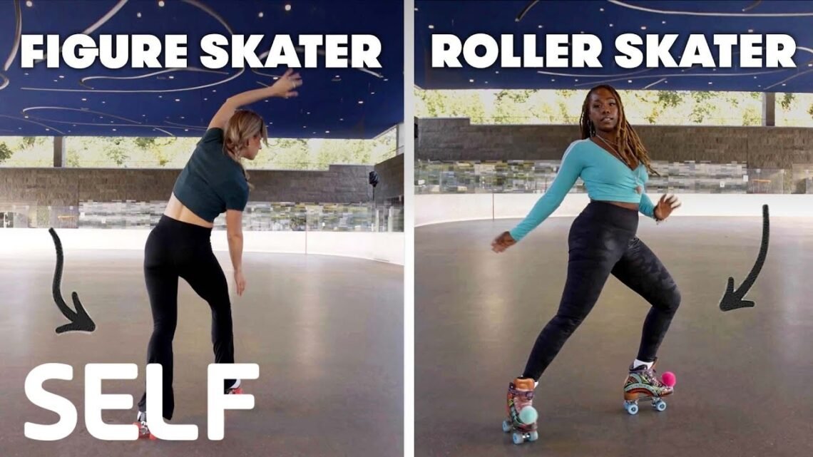 Figure Skaters Try To Keep Up With Roller Skaters  SELF