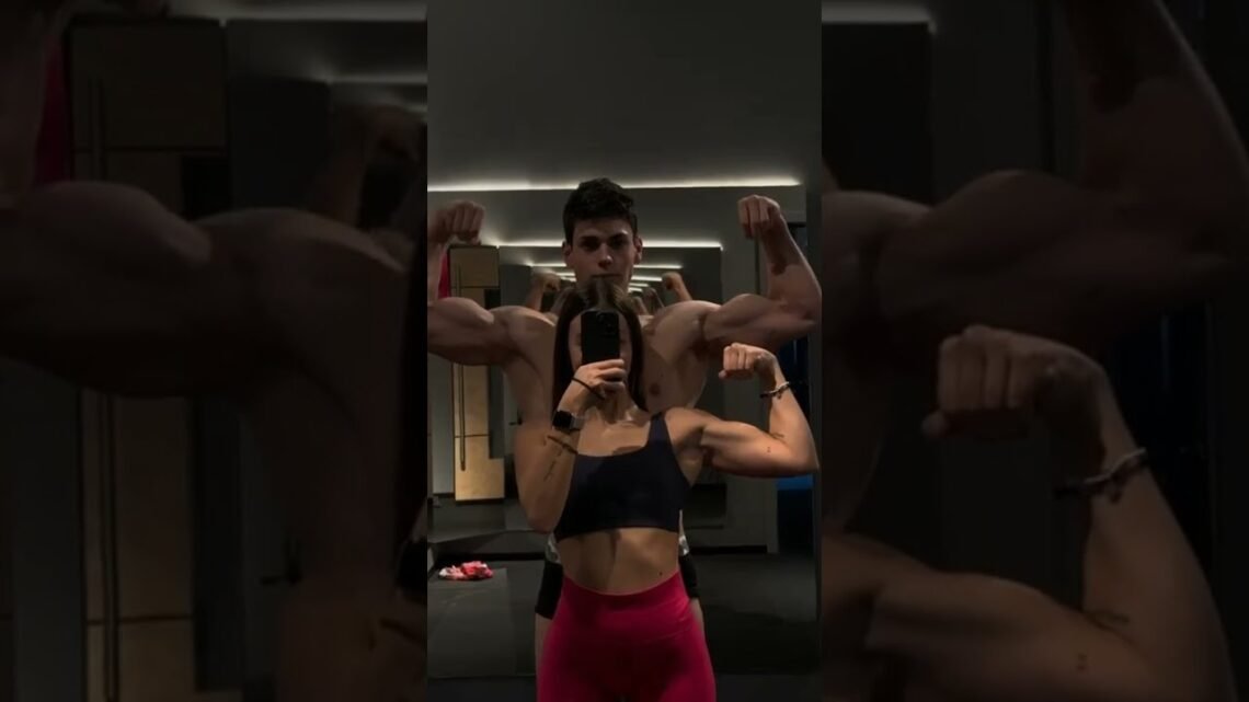 Hot Couple Workout  gym status #shortvideos #youtubeshorts #short