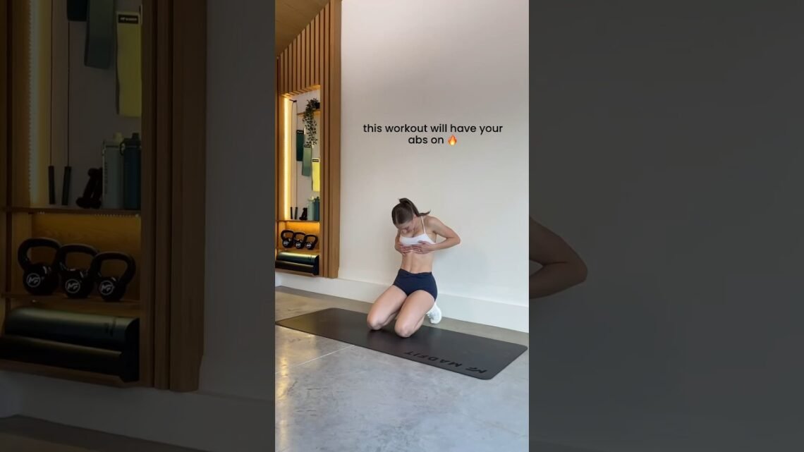 this workout will have your abs on FIRE #shorts