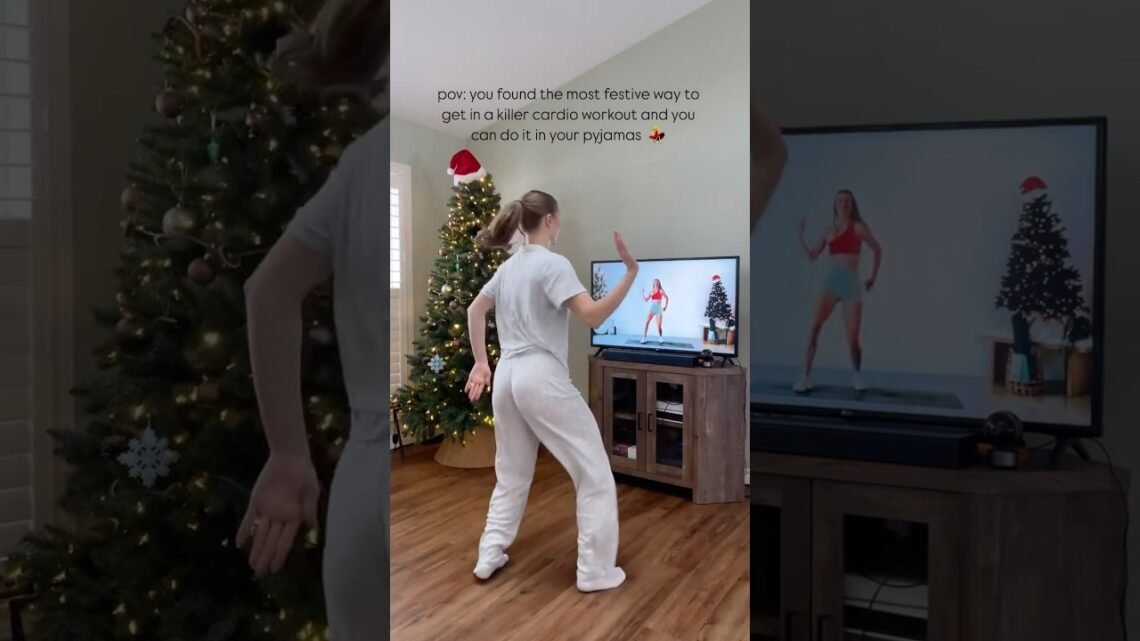 when you find the most FESTIVE way  to do cardio…