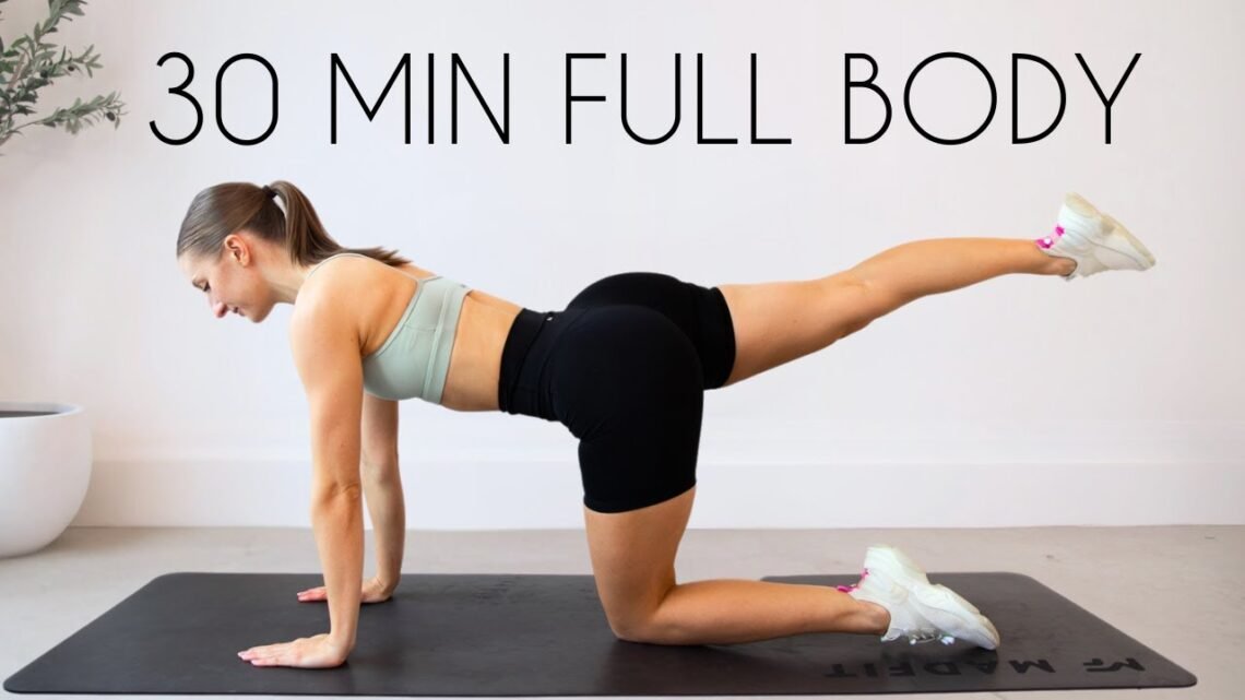 30 MIN FULL BODY WORKOUT – Small Space/Apartment Friendly (No Jumping, No Equipment)