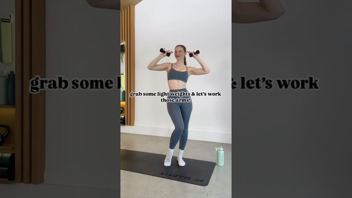 this workout to the beat will have your arms on fire!! #shorts