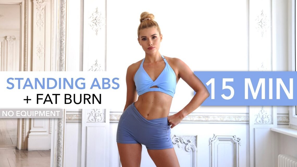 15 MIN STANDING ABS + FAT BURN – on the music, 100% standing core, HIIT I No Equipment 15 MIN STANDING ABS + FAT BURN – on the music, 100% standing core, HIIT I No Equipment