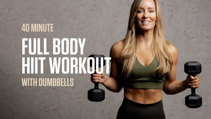 40 MIN Full Body HIIT (with dumbbells) 🔥