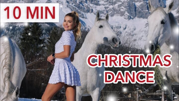 10 MIN CHRISTMAS DANCE WORKOUT 2025 – happiness in winter wonderland I special guest: white horses
